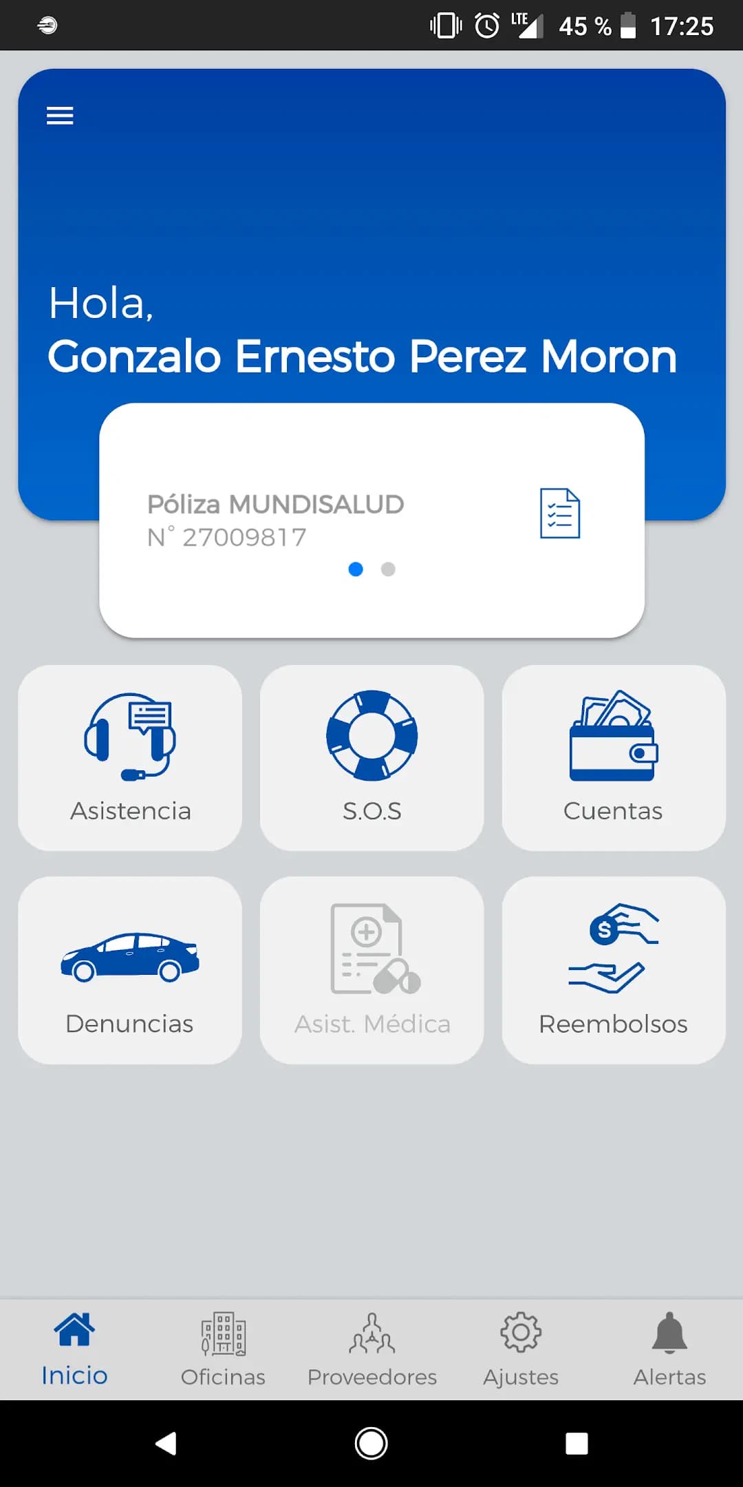 Captura 1 de Alianza Asistencia Móvil