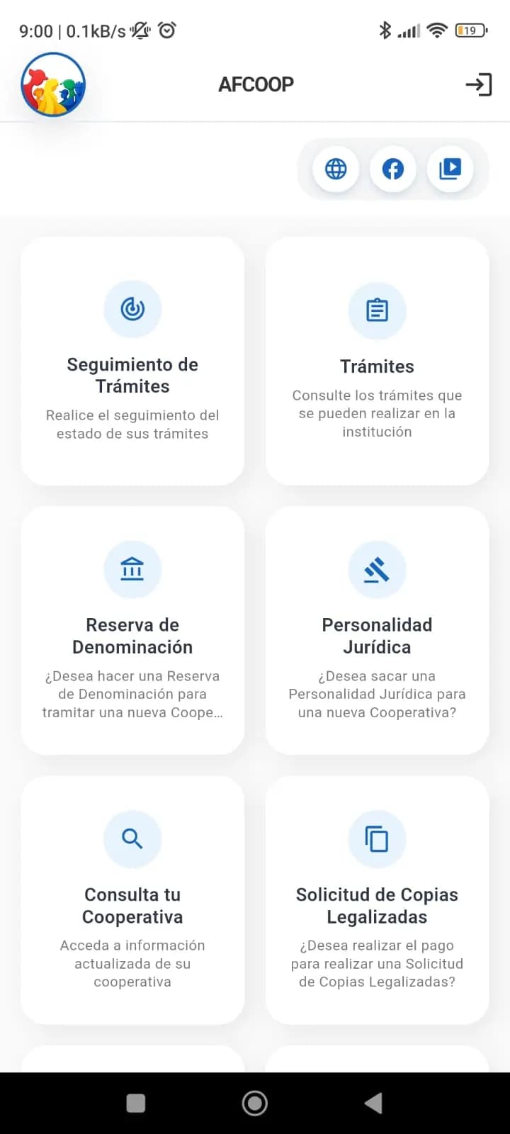 Captura 1 de AppCoop