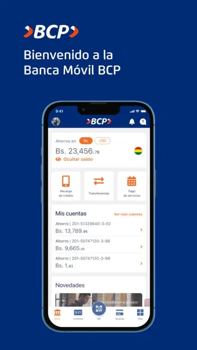 Captura 1 de Banca Móvil BCP - Bolivia