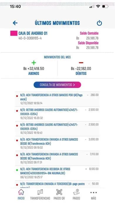 Captura 1 de Banco FIE (FIE Móvil)