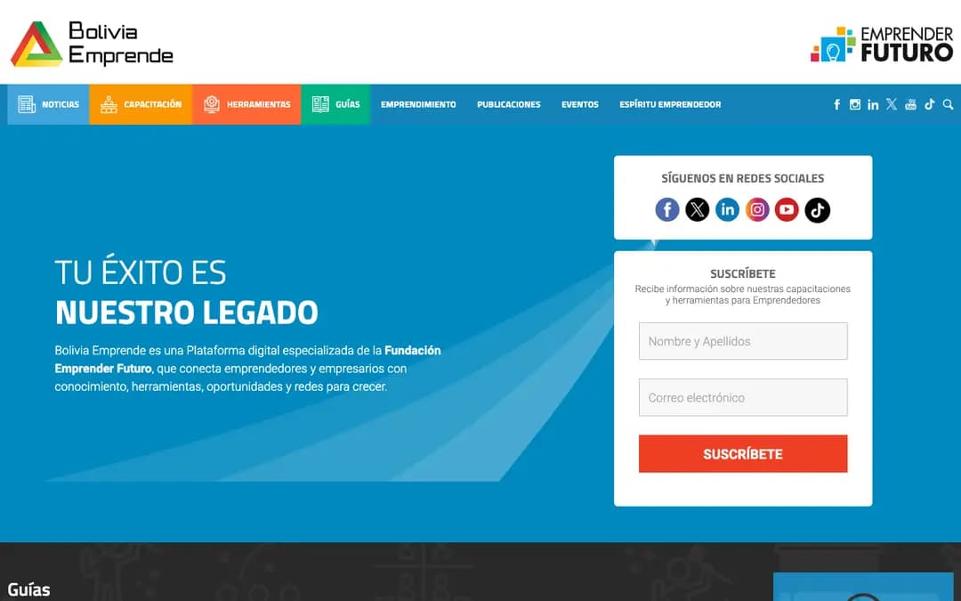 Captura 1 de Bolivia Emprende App