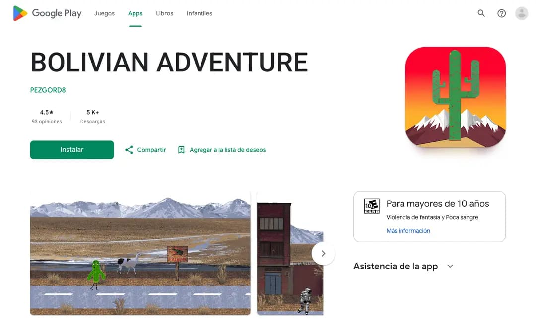 Captura 1 de Bolivian Adventure
