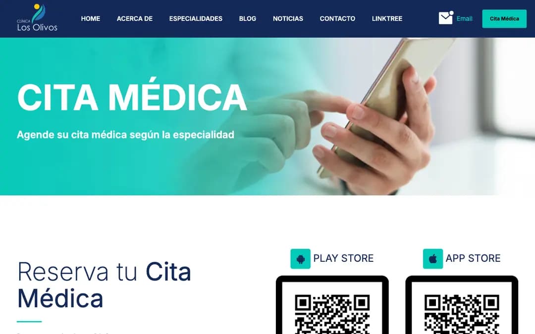 Captura 1 de CLO Móvil (Clínica Los Olivos)