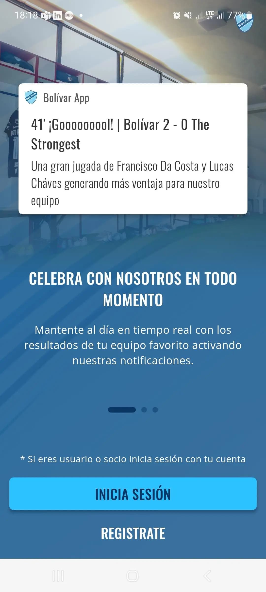 Captura 1 de Club Bolívar (App Oficial)