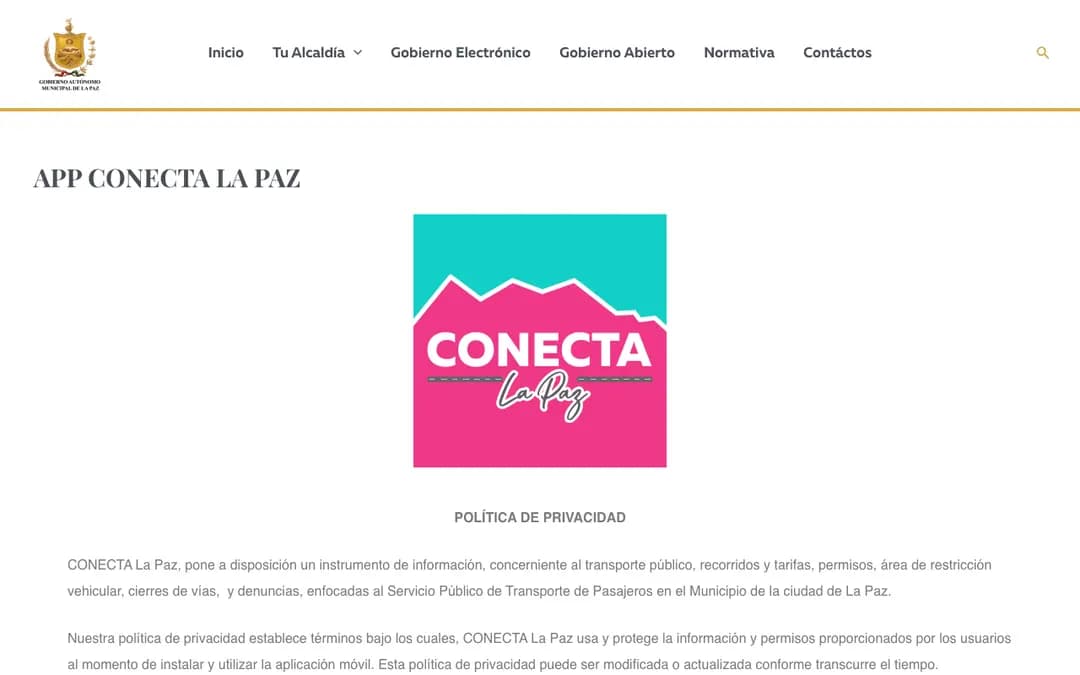 Captura 1 de Conecta La Paz