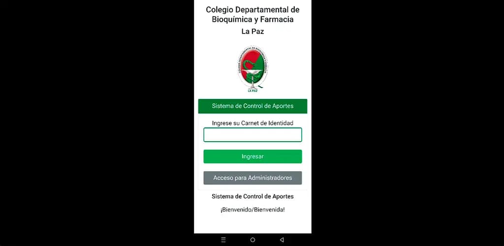 Captura 1 de Control de Aportes CDBF