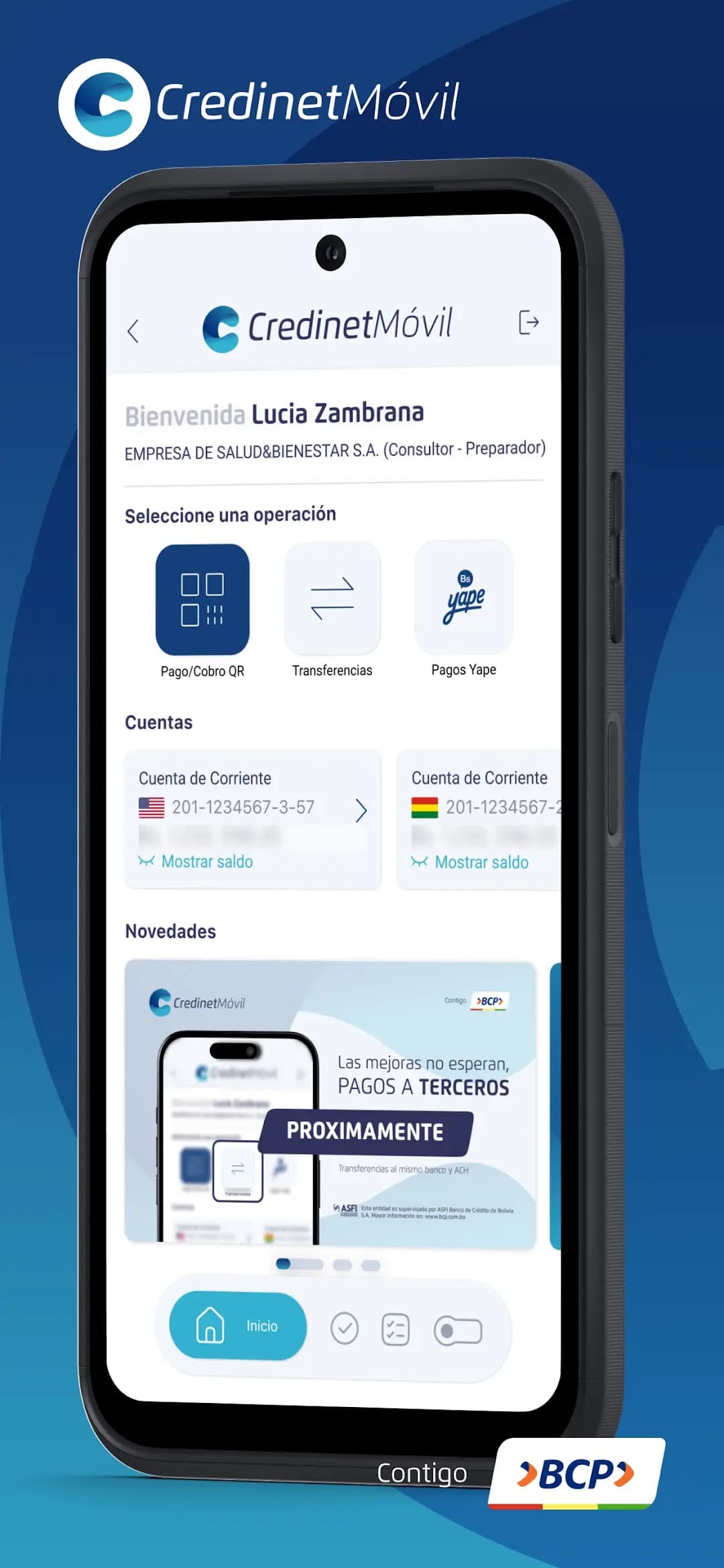 Captura 1 de Credinet Móvil