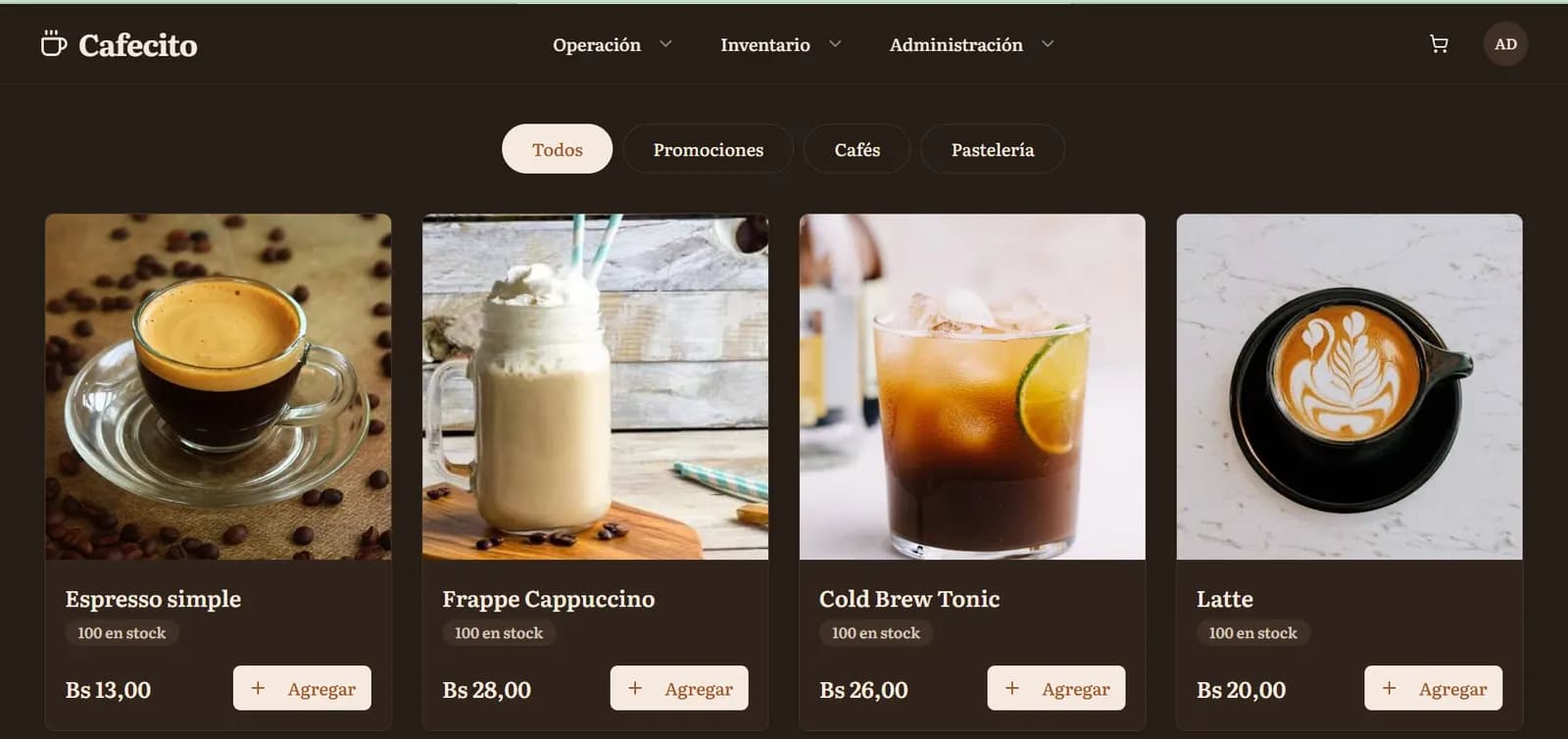 Captura 1 de Cafecito