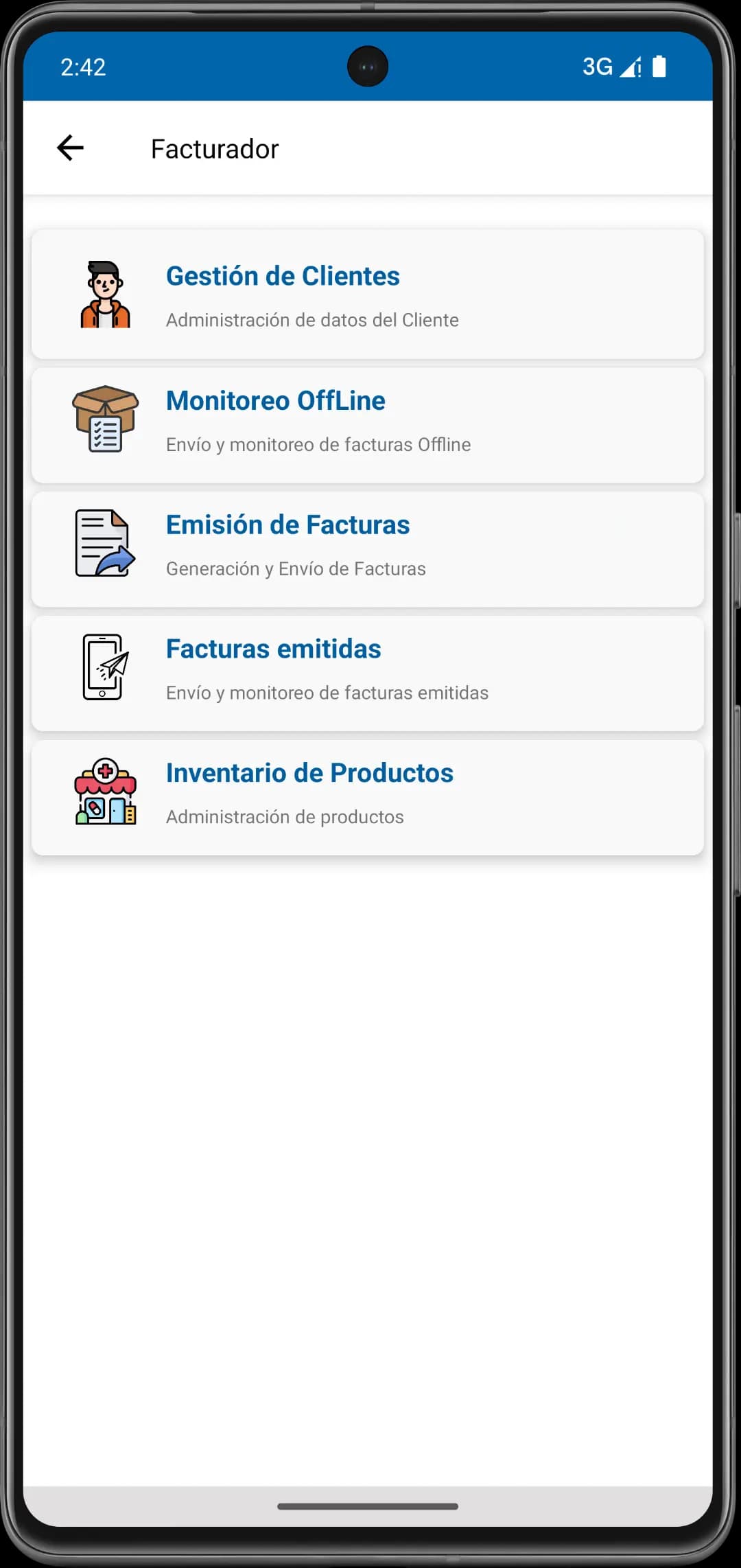 Captura 1 de Facturador Móvil - Farmacias
