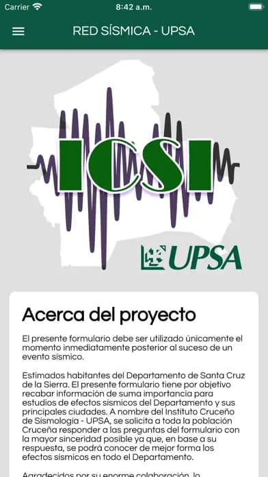 Captura 1 de ICSI - UPSA