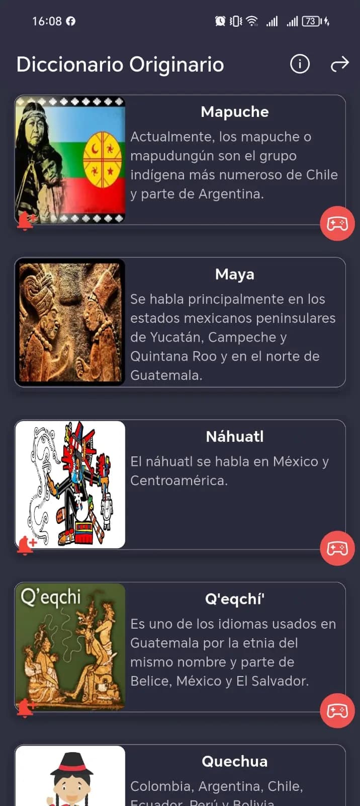 Captura 1 de MayaTaki: Lenguas Originarias