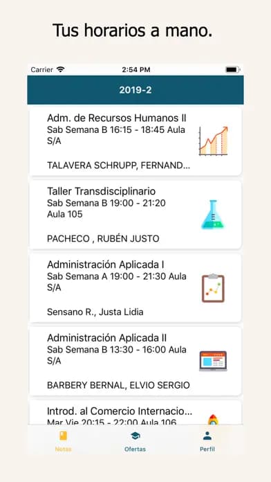 Captura 1 de Notas NUR