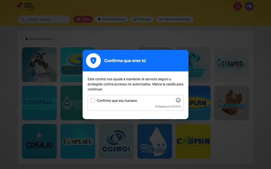 Captura 1 de Pago al Paso 24/7