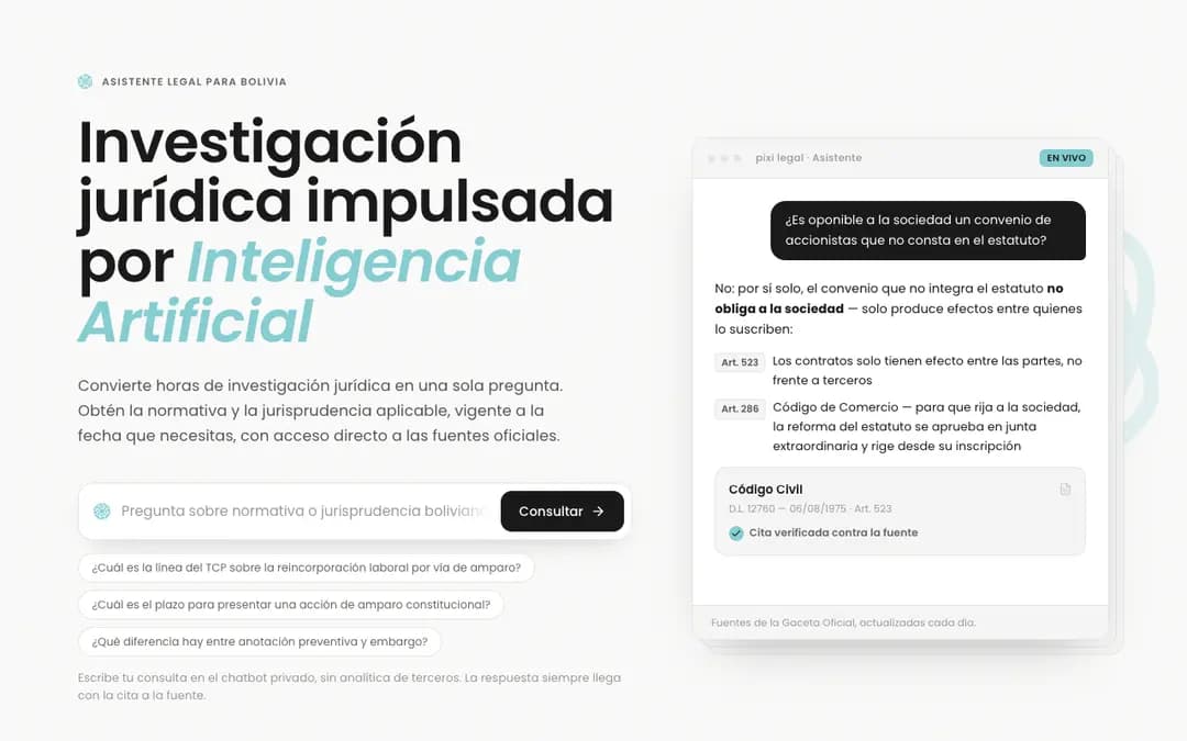 Captura 1 de Pixi Legal