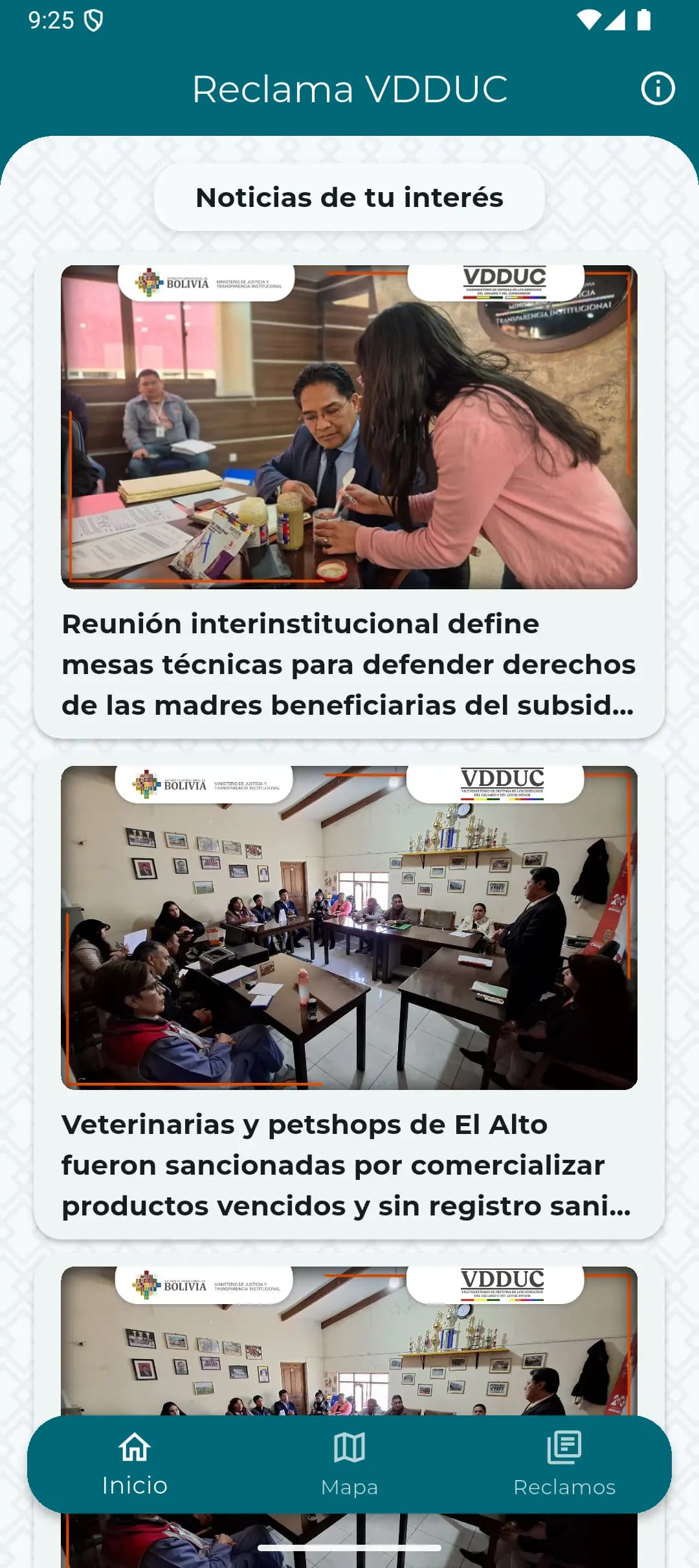 Captura 1 de Reclama VDDUC