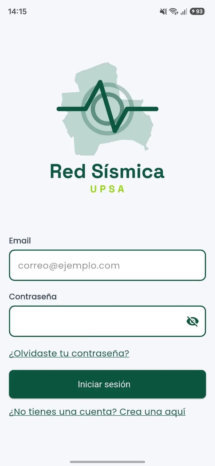 Captura 1 de Red Sísmica UPSA