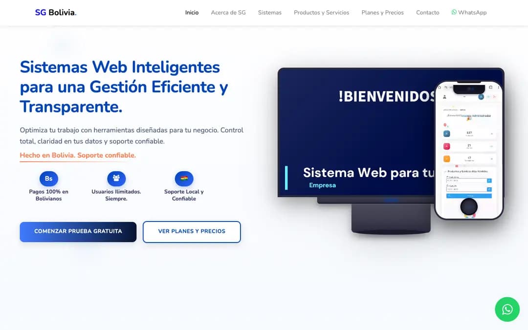 Captura 1 de SG Bolivia