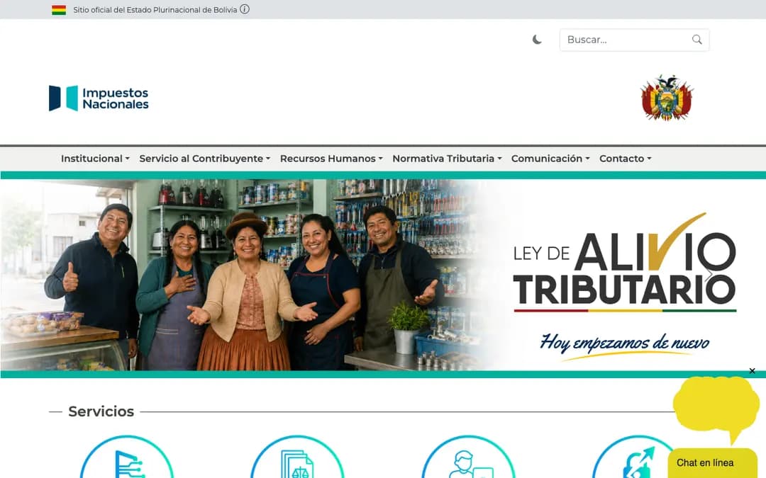 Captura 1 de SIAT en Línea / Oficina Virtual