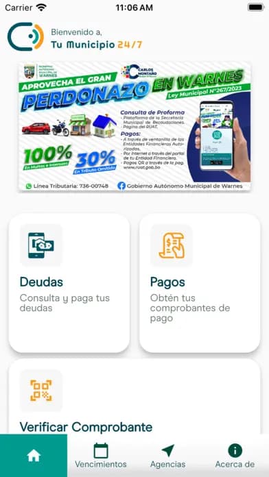 Captura 1 de Tu Municipio 24/7 (RUAT Móvil)
