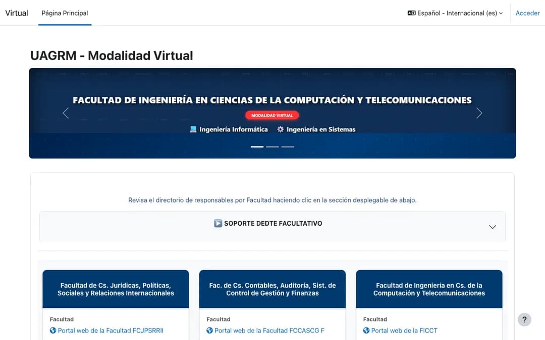 Captura 1 de UAGRM Virtual