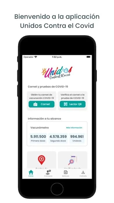 Captura 1 de Unidos Contra el Covid