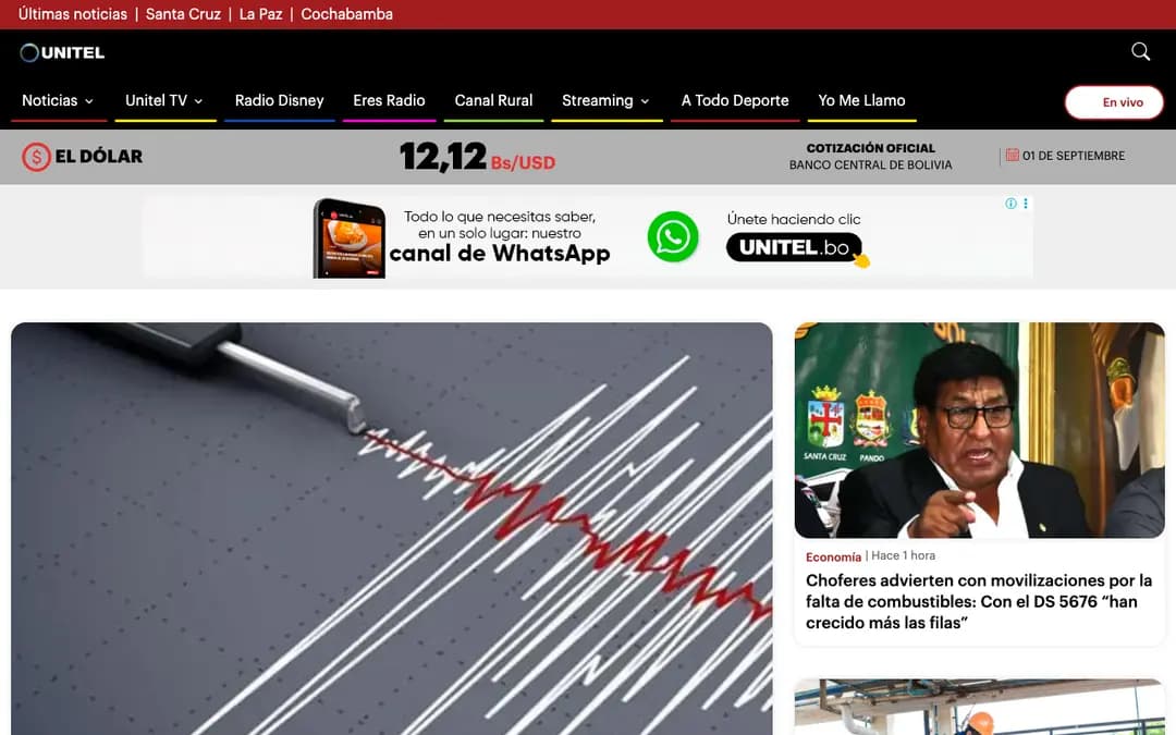 Captura 1 de UNITEL (app)
